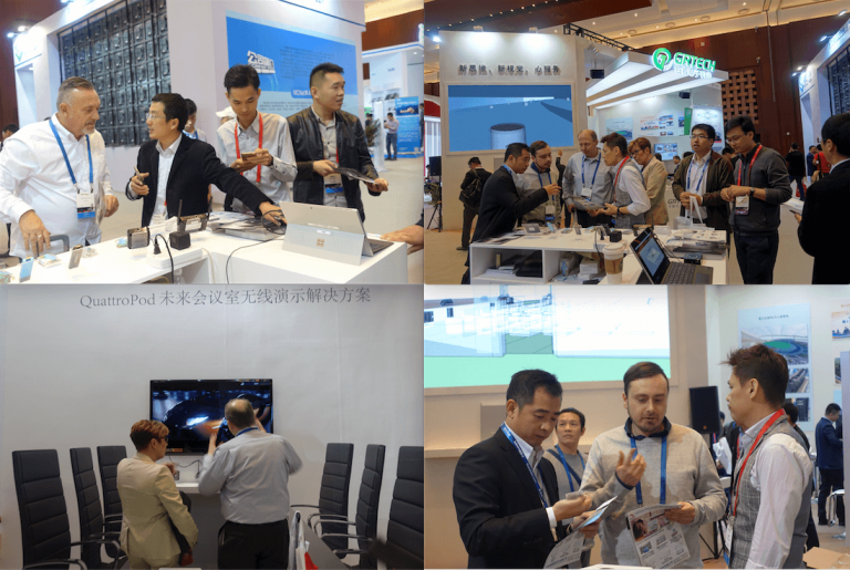 Crowd at EZCast Pro InfoComm China booth