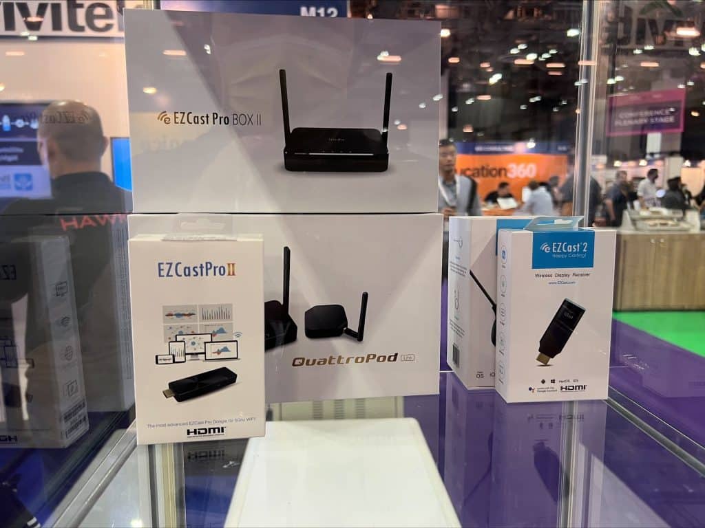 EZCast Pro devices displayed at EDUtech